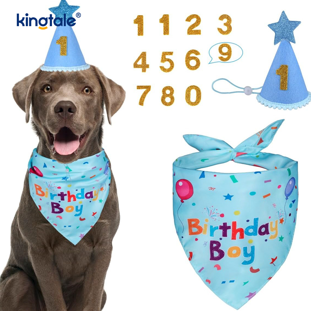 Set di bandane per compleanno di animali domestici