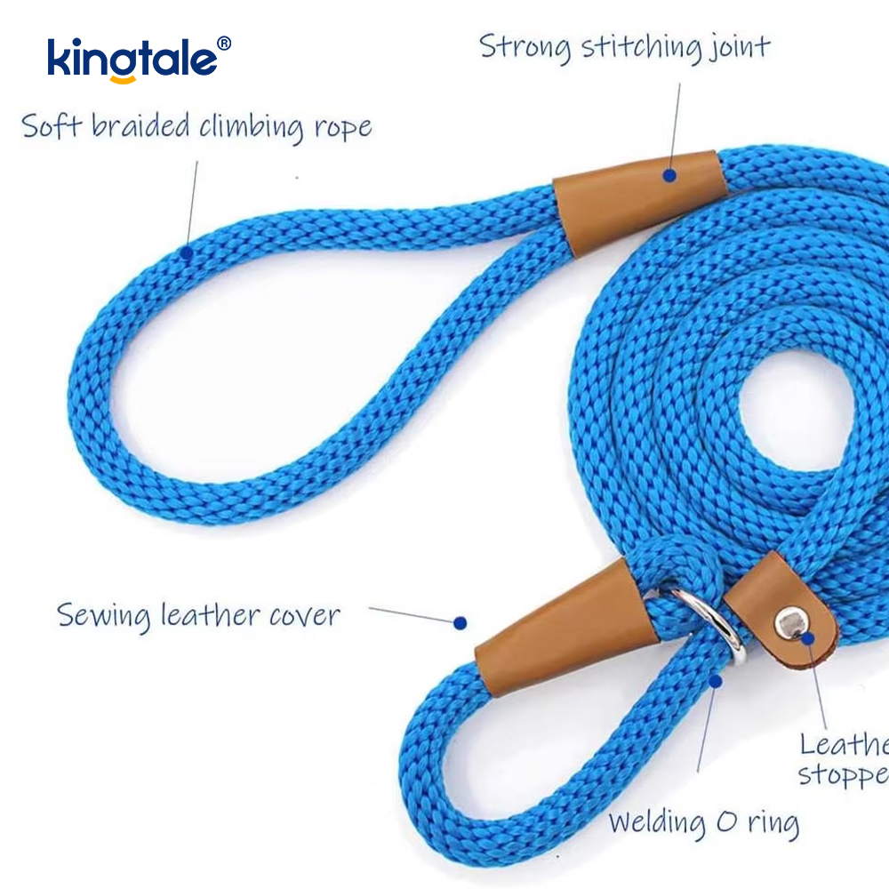 Guinzaglio per cani in nylon intrecciato