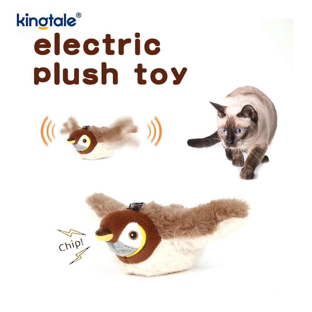 Giocattolo di peluche per animali domestici simulato passero per tutte le razze Cat Kicker Catnip Toys Sparrow