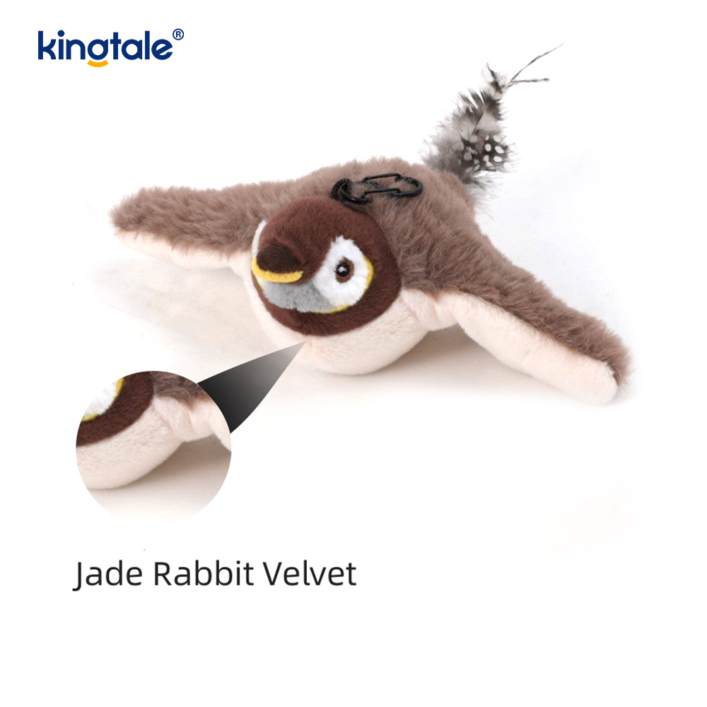 Giocattolo di peluche per animali domestici simulato passero per tutte le razze Cat Kicker Catnip Toys Sparrow