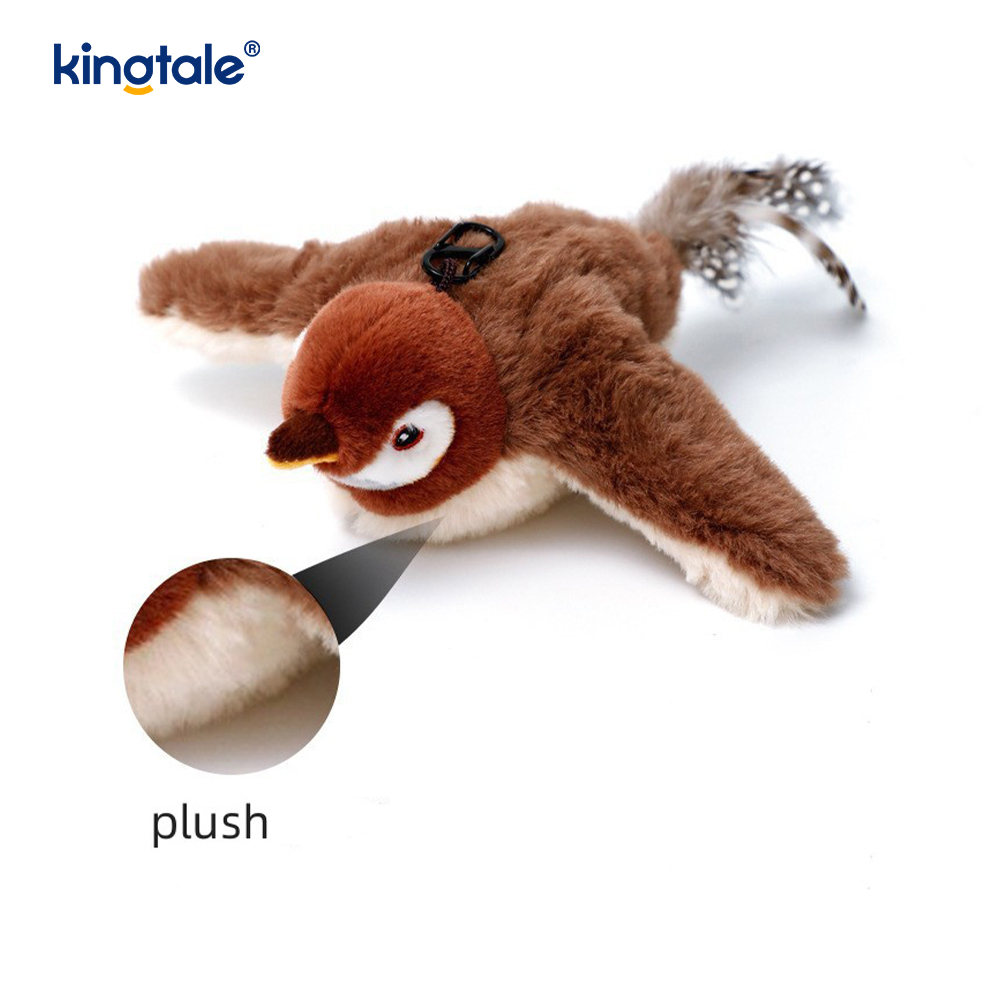 Giocattolo di peluche per animali domestici simulato passero per tutte le razze Cat Kicker Catnip Toys Sparrow