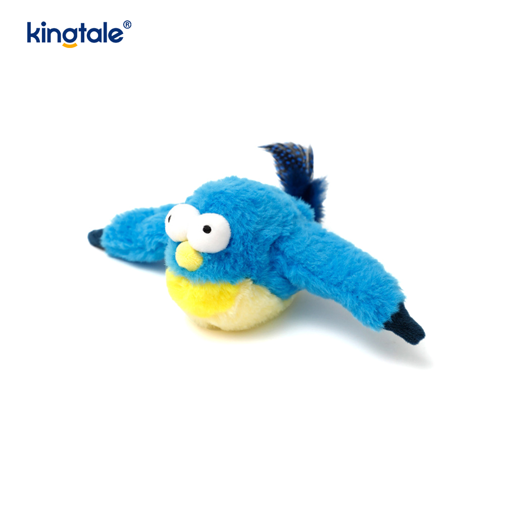 Giocattolo di peluche per animali domestici simulato passero per tutte le razze Cat Kicker Catnip Toys Sparrow