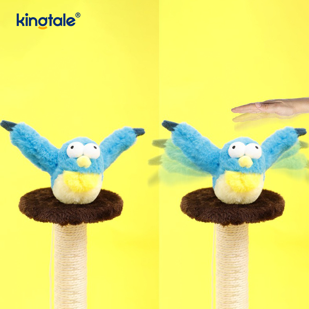 Giocattolo di peluche per animali domestici simulato passero per tutte le razze Cat Kicker Catnip Toys Sparrow