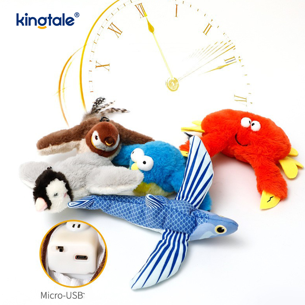 Giocattolo di peluche per animali domestici simulato passero per tutte le razze Cat Kicker Catnip Toys Sparrow