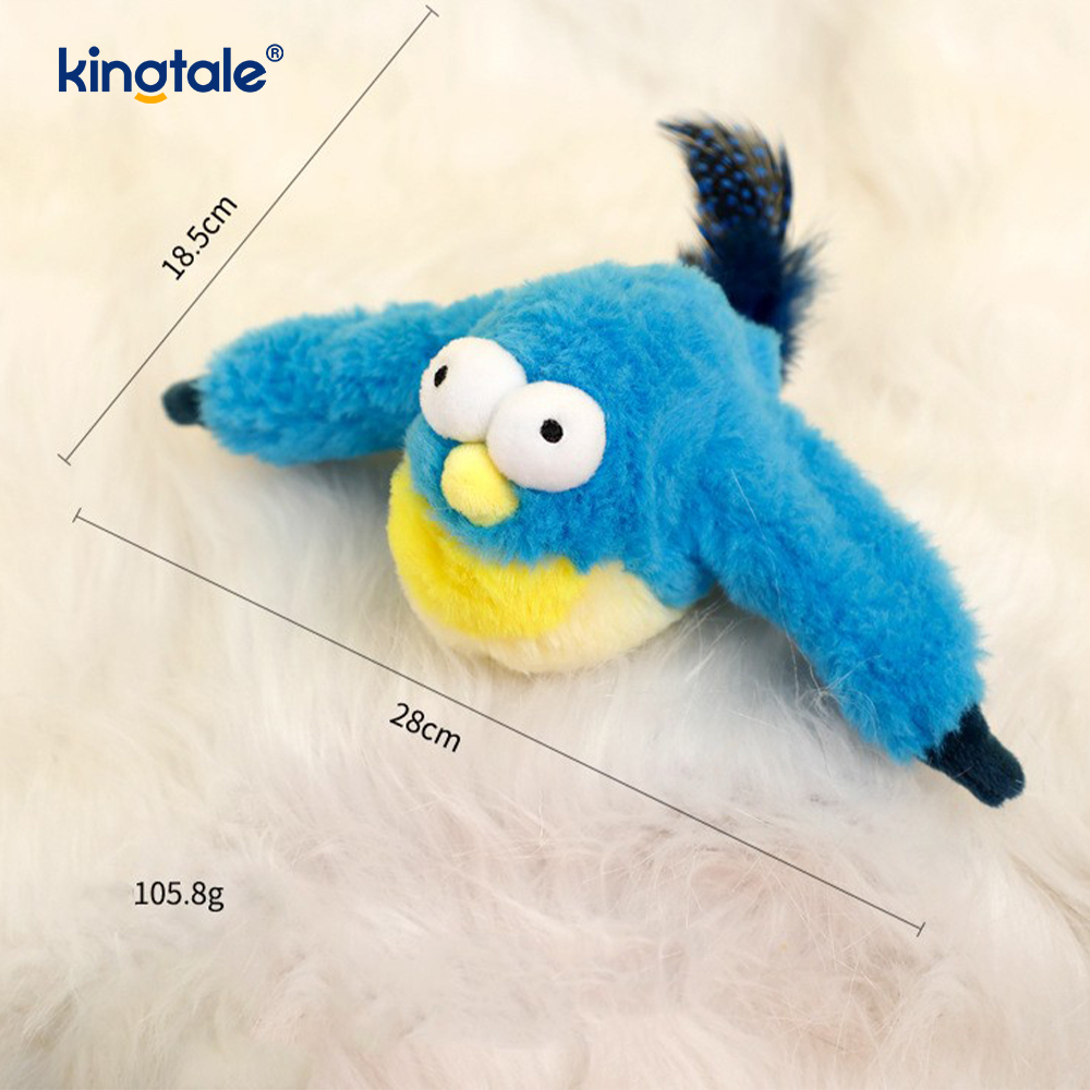 Giocattolo di peluche per animali domestici simulato passero per tutte le razze Cat Kicker Catnip Toys Sparrow