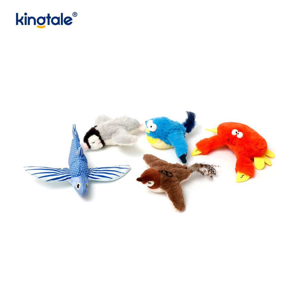Giocattolo di peluche per animali domestici simulato passero per tutte le razze Cat Kicker Catnip Toys Sparrow