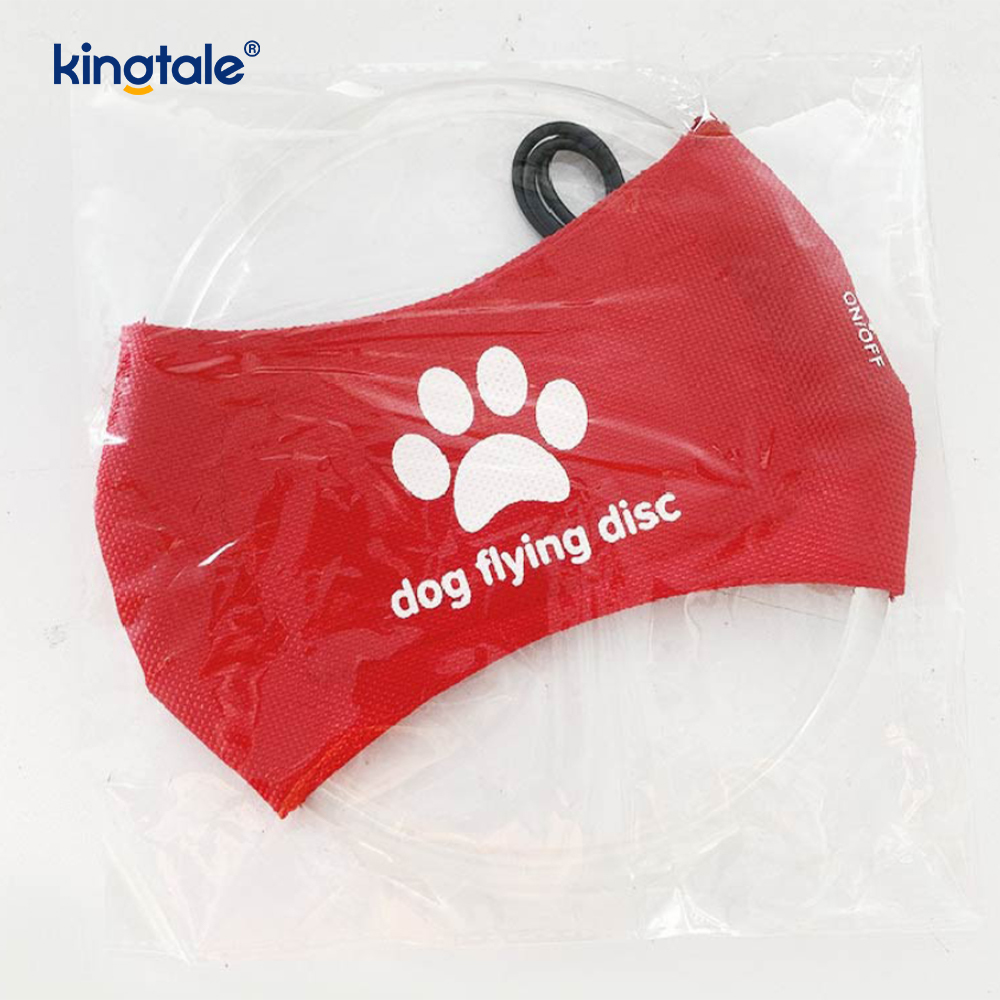 Frisbee luminoso per animali domestici, addestramento per animali domestici illuminato ad alta visibilità, lancio, gioco per l'esercizio