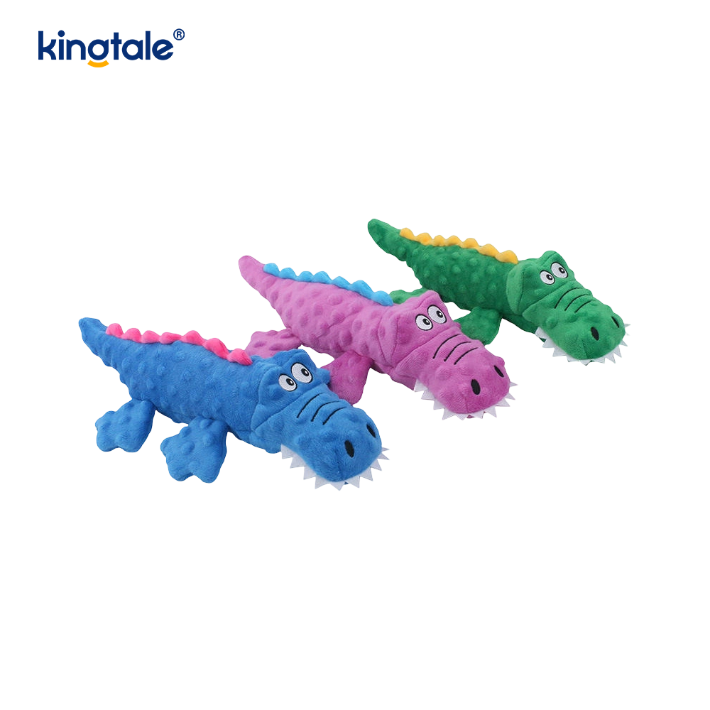 Peluche coccodrillo Squeak per animali domestici per pulire i denti
