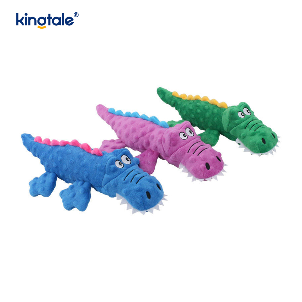 Peluche coccodrillo Squeak per animali domestici per pulire i denti