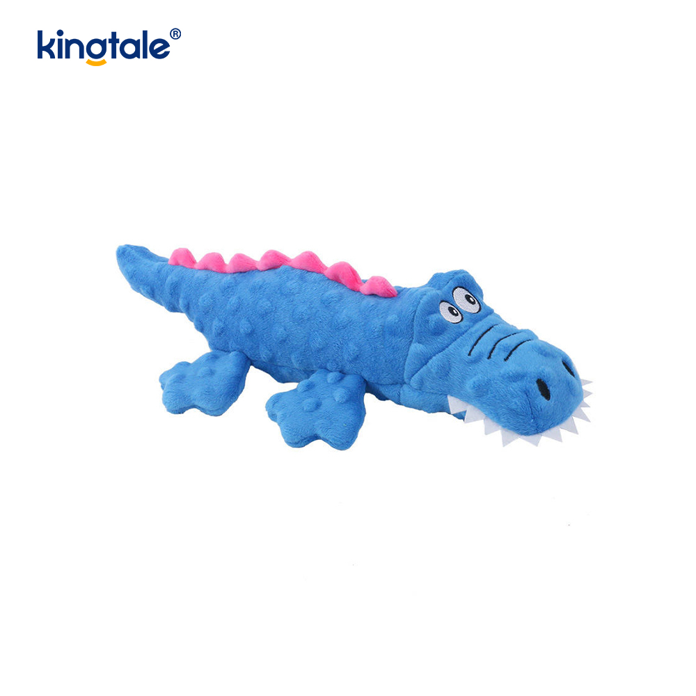 Peluche coccodrillo Squeak per animali domestici per pulire i denti
