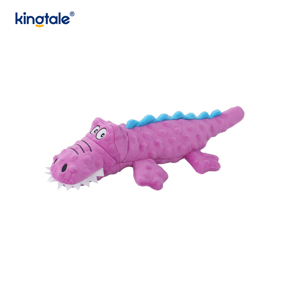 Peluche coccodrillo Squeak per animali domestici per pulire i denti