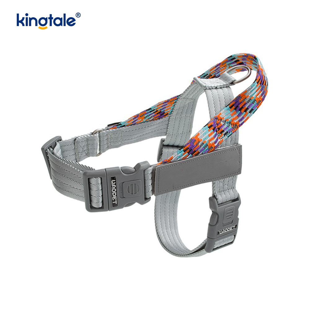 Pettorina per cani riflettente con fettuccia in nylon intrecciata sviluppata