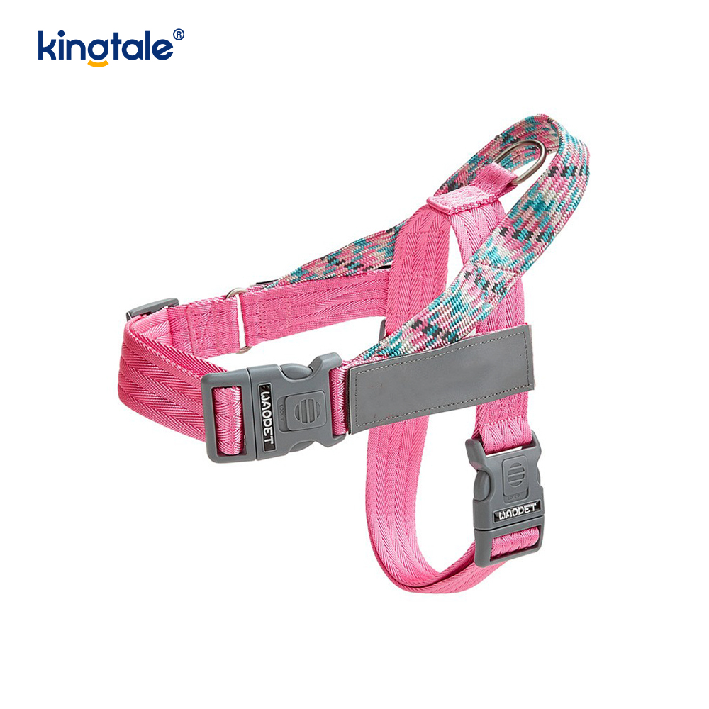 Pettorina per cani riflettente con fettuccia in nylon intrecciata sviluppata