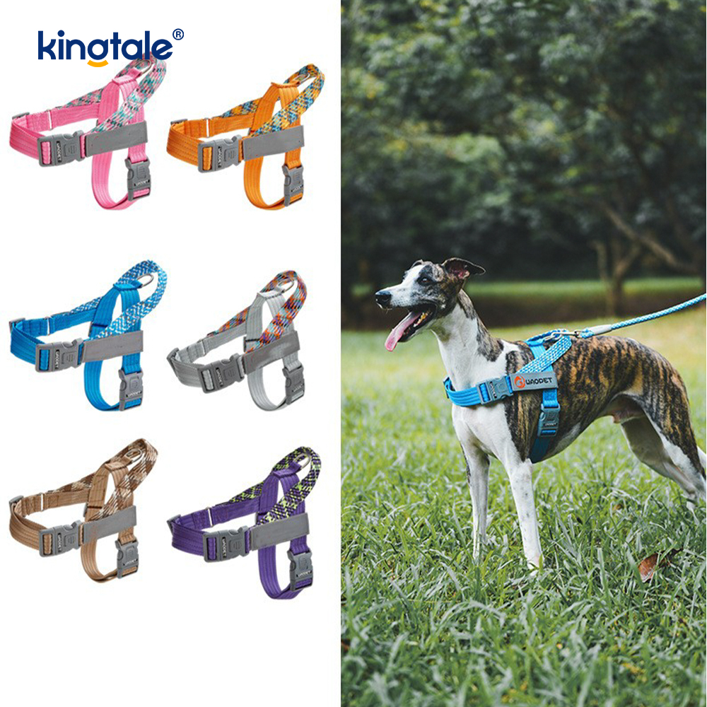 Pettorina per cani riflettente con fettuccia in nylon intrecciata sviluppata