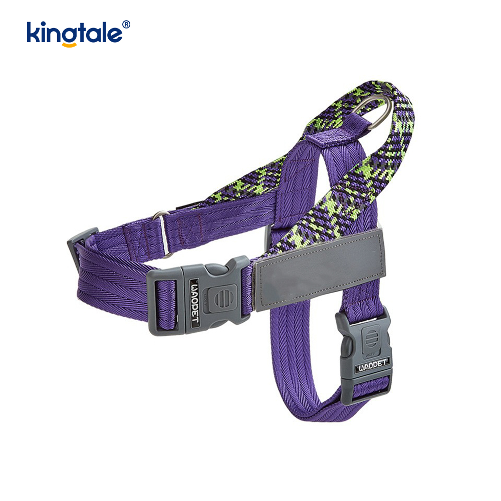 Pettorina per cani riflettente con fettuccia in nylon intrecciata sviluppata