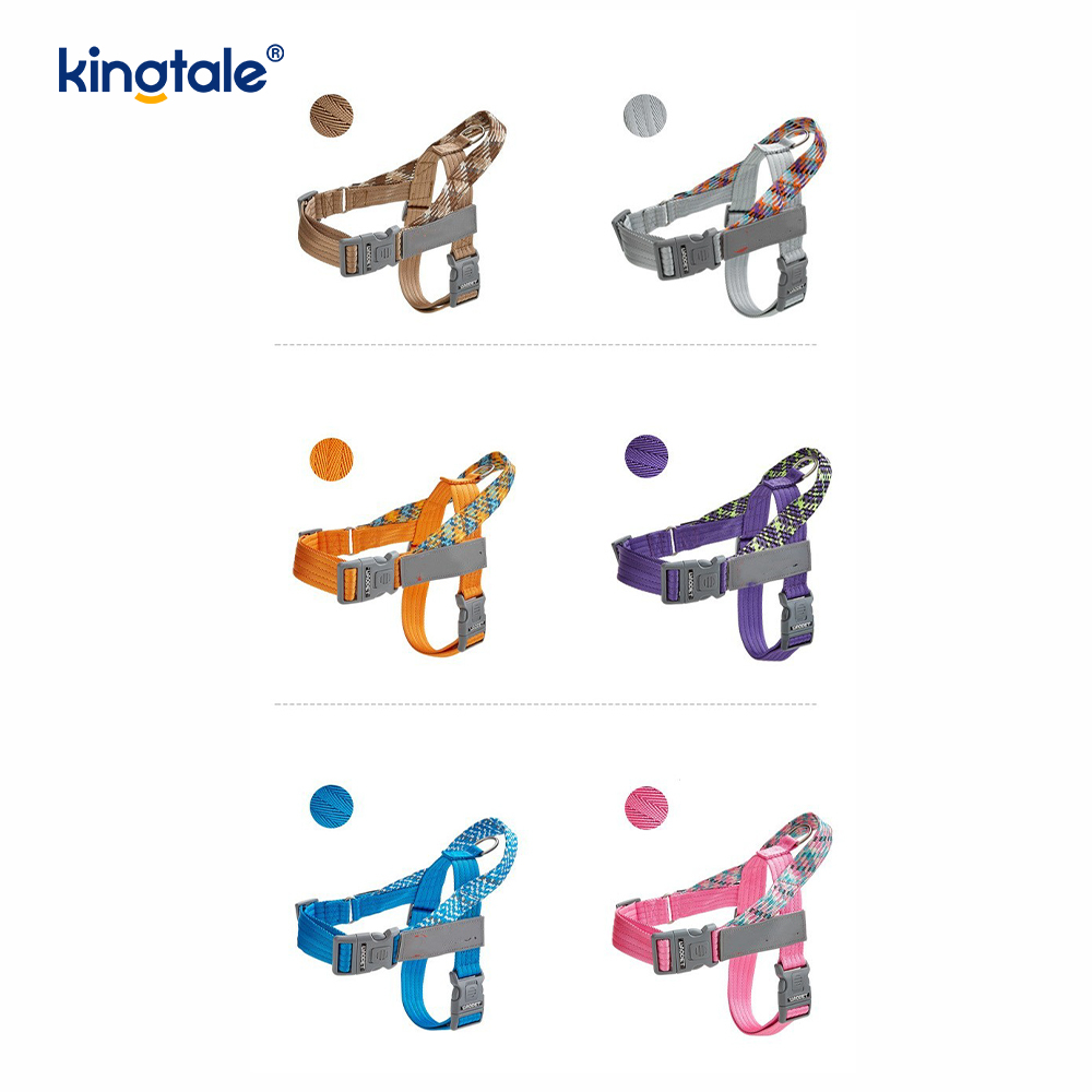 Pettorina per cani riflettente con fettuccia in nylon intrecciata sviluppata