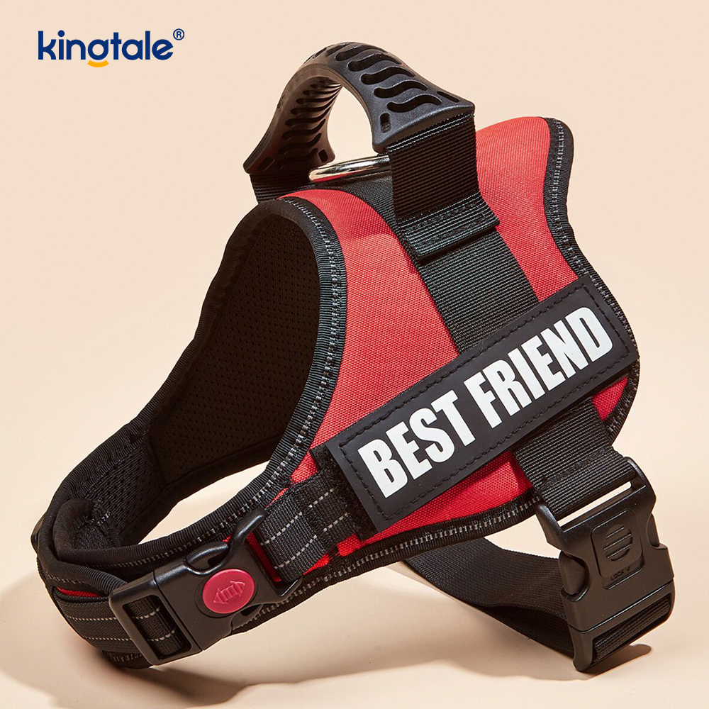 Pettorina per cani di design riflettente senza trazione Guinzaglio per cani in corda di nylon solido