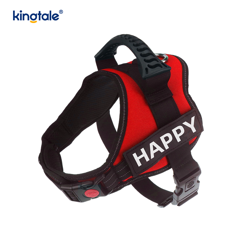 Pettorina per cani di design riflettente senza trazione Guinzaglio per cani in corda di nylon solido