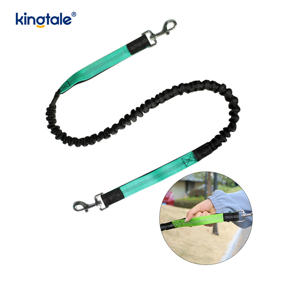 Guinzaglio per animali da corsa doppio elastico riflettente con custodia con cerniera