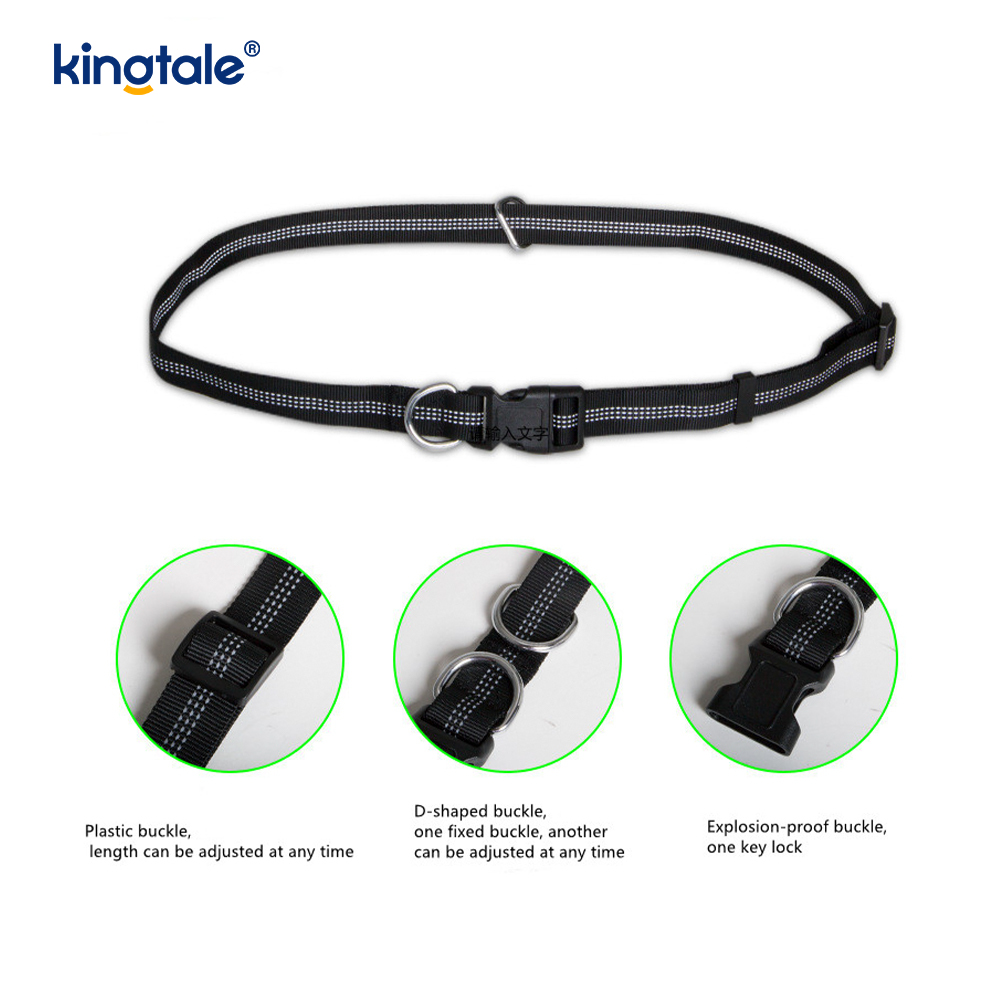 Guinzaglio per animali da corsa doppio elastico riflettente con custodia con cerniera