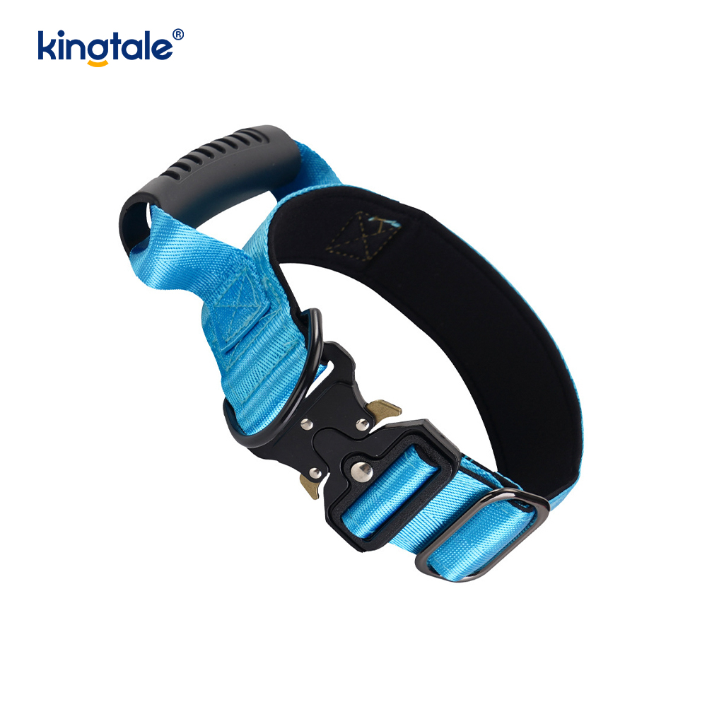 Maniglia di controllo in nylon per addestramento tattico e collare con fibbia in metallo a sgancio rapido