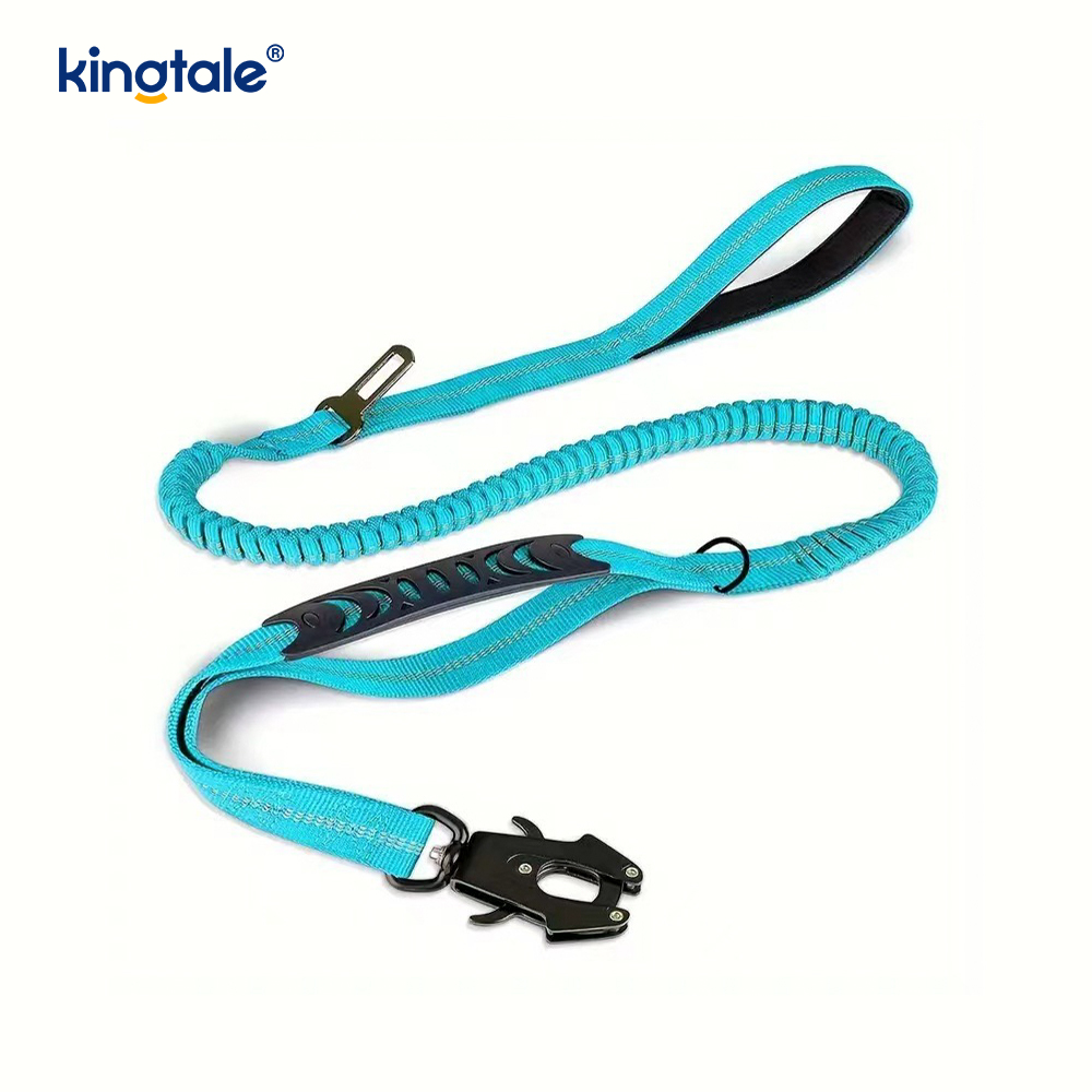 Guinzaglio per cani resistente 4 in 1 con cintura di sicurezza per auto e morbida impugnatura imbottita Guinzaglio per cani resistente 4 in 1 con cintura di sicurezza per auto e morbida impugnatura imbottita