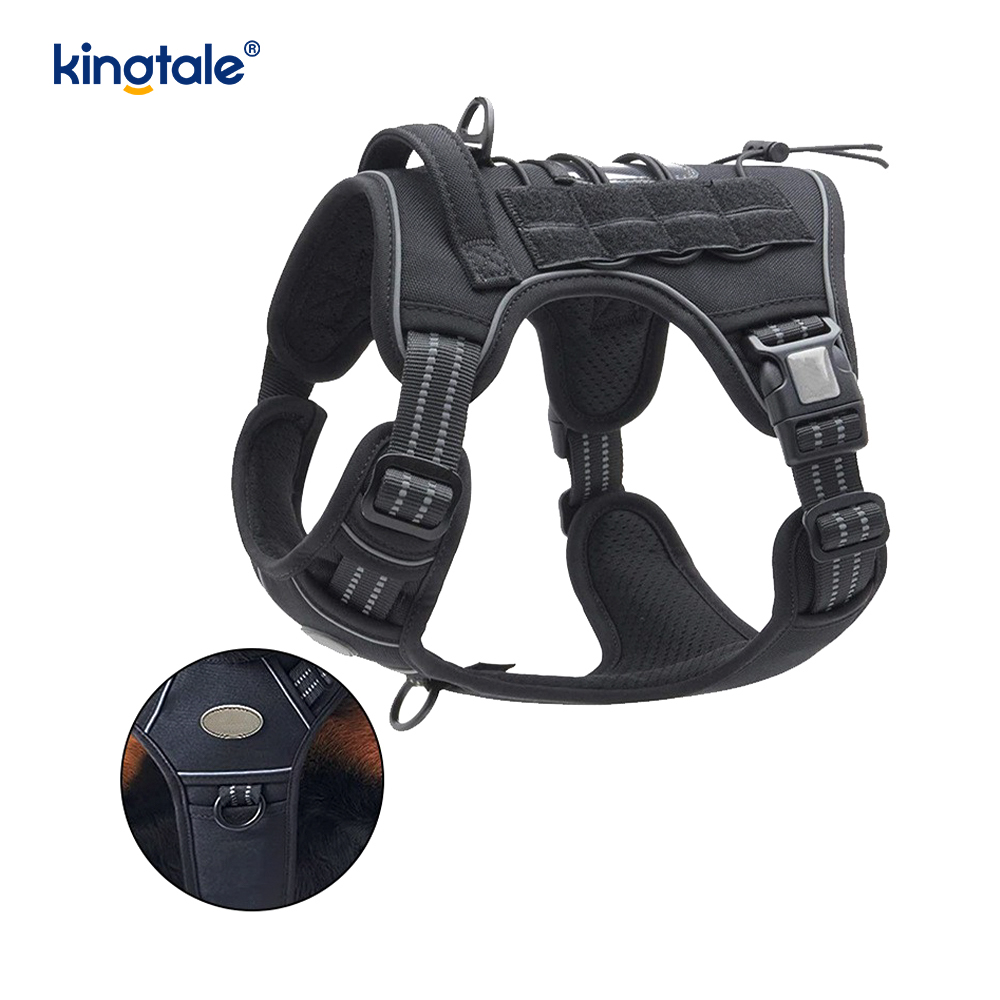 Pettorina per addestramento con gilet per cintura per cani resistente in nylon resistente e senza trazione