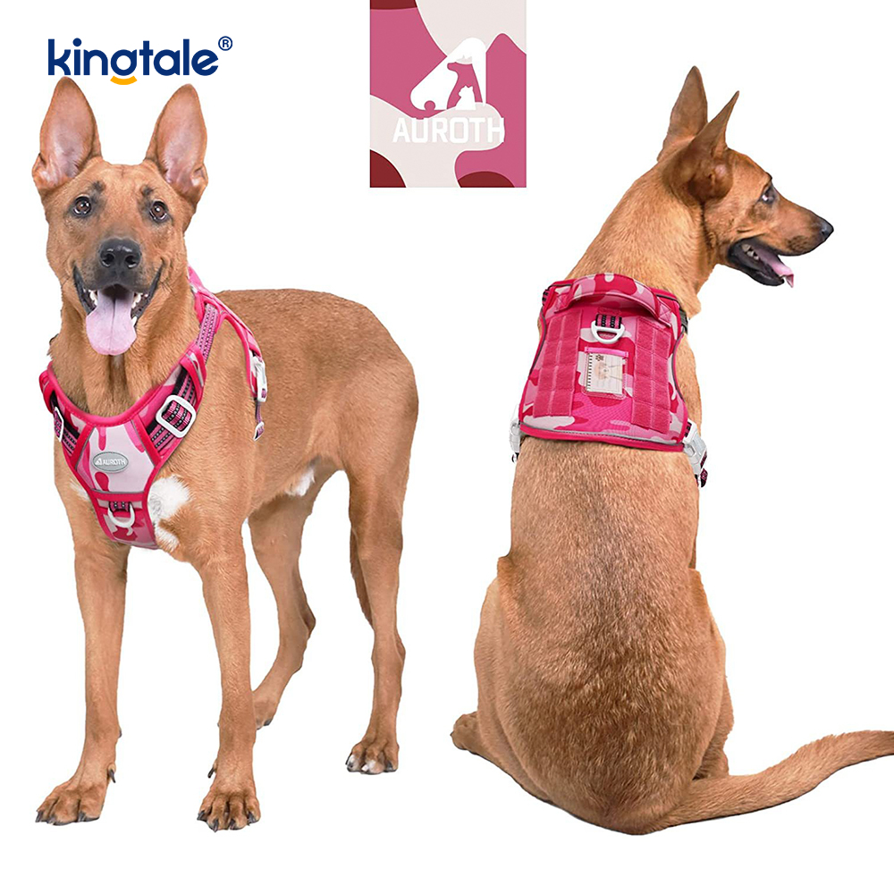 Pettorina per addestramento con gilet per cintura per cani resistente in nylon resistente e senza trazione