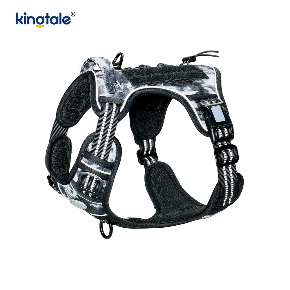Pettorina per addestramento con gilet per cintura per cani resistente in nylon resistente e senza trazione