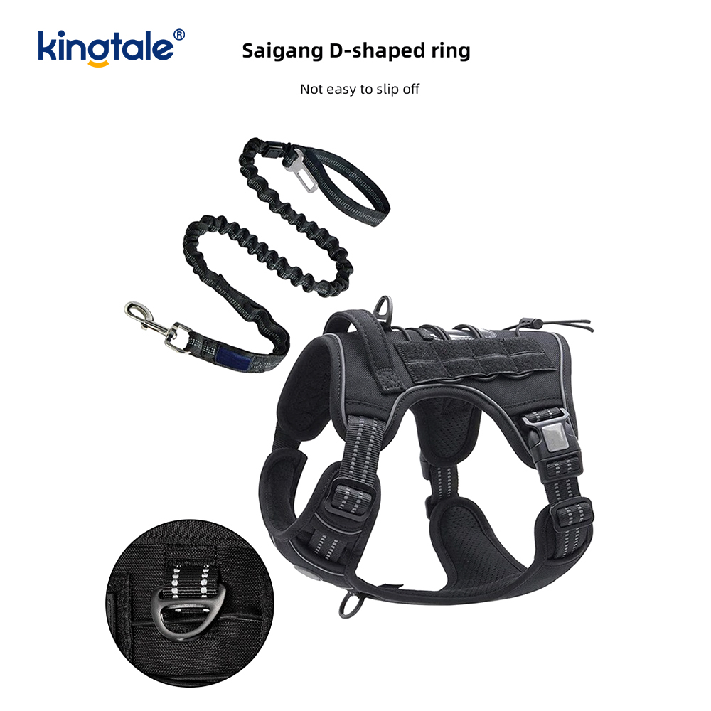 Pettorina per addestramento con gilet per cintura per cani resistente in nylon resistente e senza trazione