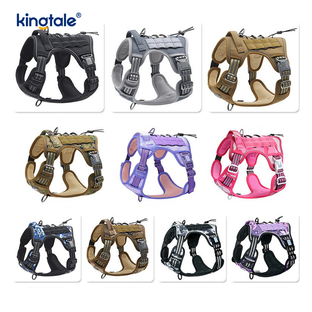 Pettorina per addestramento con gilet per cintura per cani resistente in nylon resistente e senza trazione