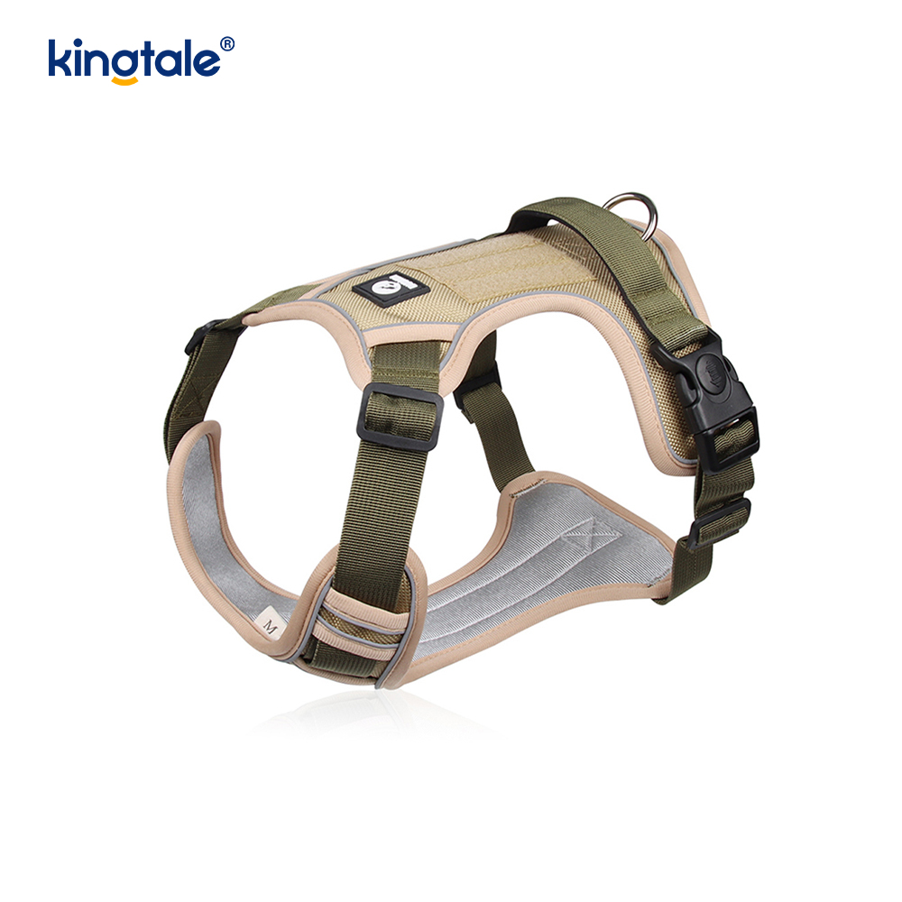 Pettorina per cani sportivi traspiranti e riflettenti con rivetti in nylon