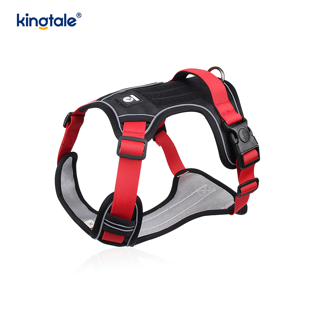 Pettorina per cani sportivi traspiranti e riflettenti con rivetti in nylon