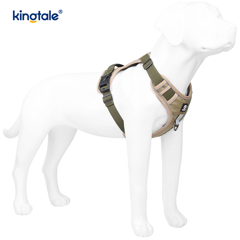 Pettorina per cani sportivi traspiranti e riflettenti con rivetti in nylon