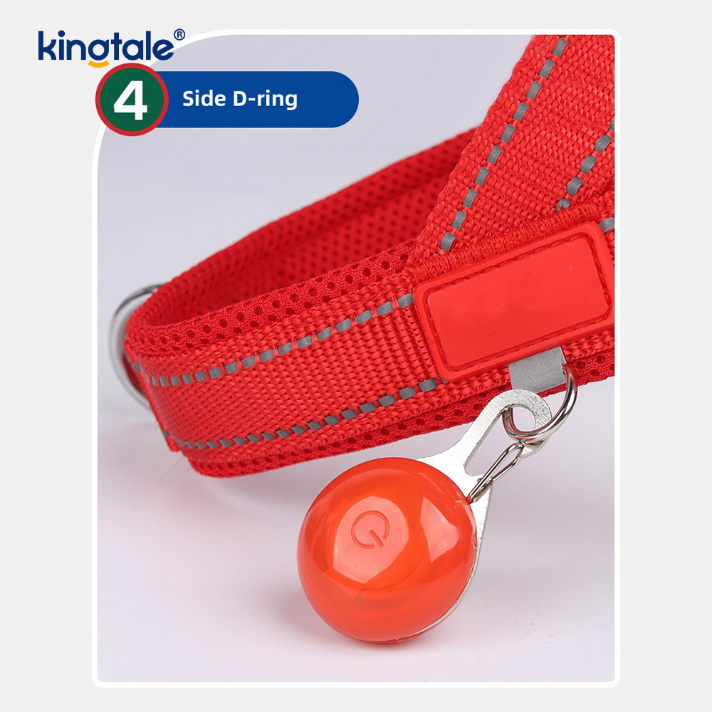 Pettorina per cani da compagnia riflettente in nylon regolabile all'ingrosso personalizzata minima impostata
