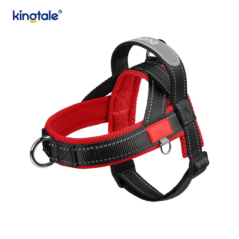 Pettorina per cani da compagnia riflettente in nylon regolabile all'ingrosso personalizzata minima impostata