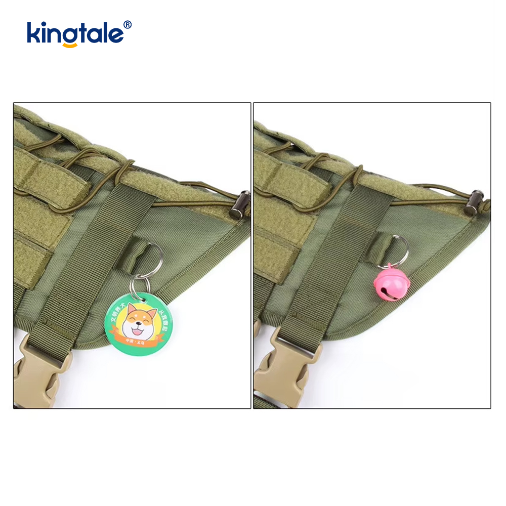 Imbracatura per cani regolabile traspirante e resistente, con gilet grande e personalizzato