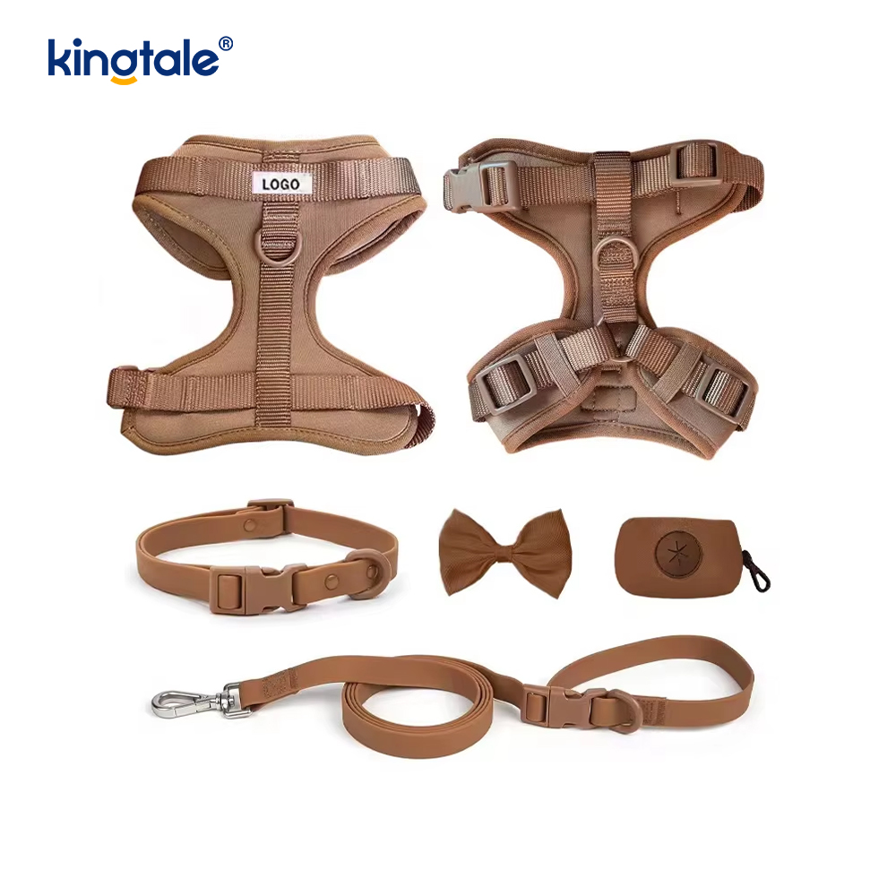 Collare al guinzaglio per cani in PVC impermeabile leggero e alla moda personalizzato