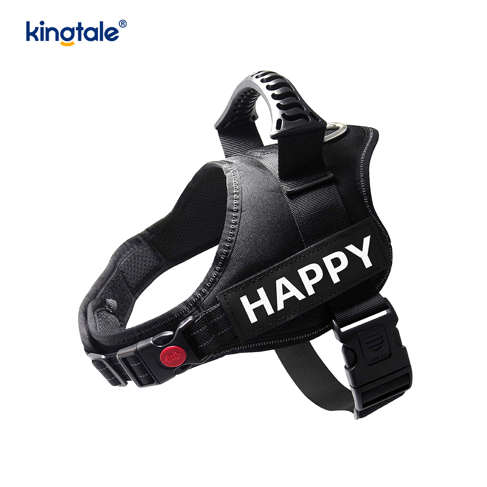 Pettorina per cani di design riflettente senza trazione Guinzaglio per cani in corda di nylon solido