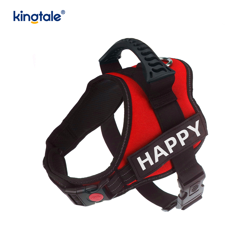 Pettorina per cani di design riflettente senza trazione Guinzaglio per cani in corda di nylon solido