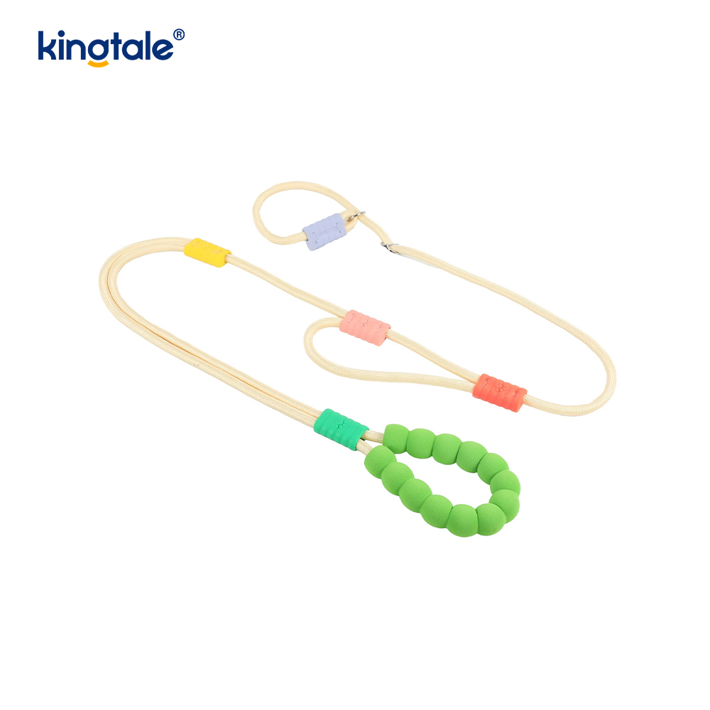 Guinzaglio colorato per cani con doppia impugnatura in nylon regolabile resistente senza trazione