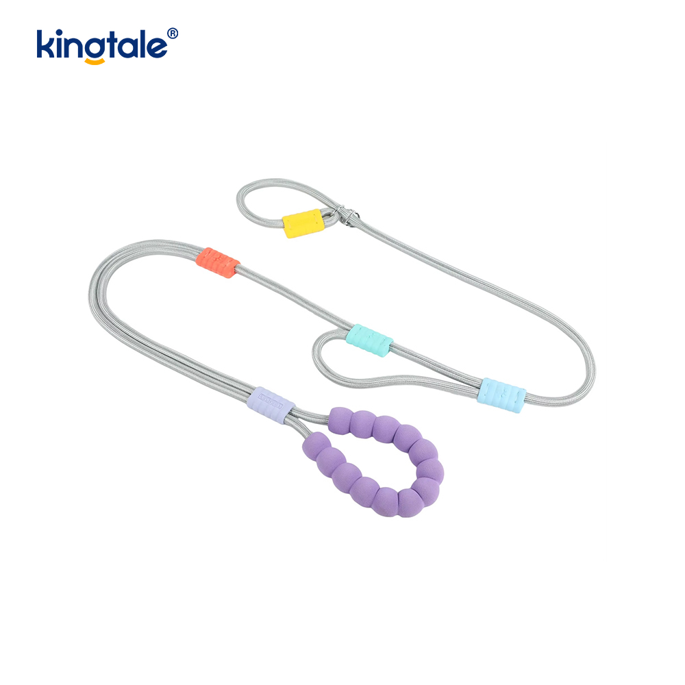 Guinzaglio colorato per cani con doppia impugnatura in nylon regolabile resistente senza trazione