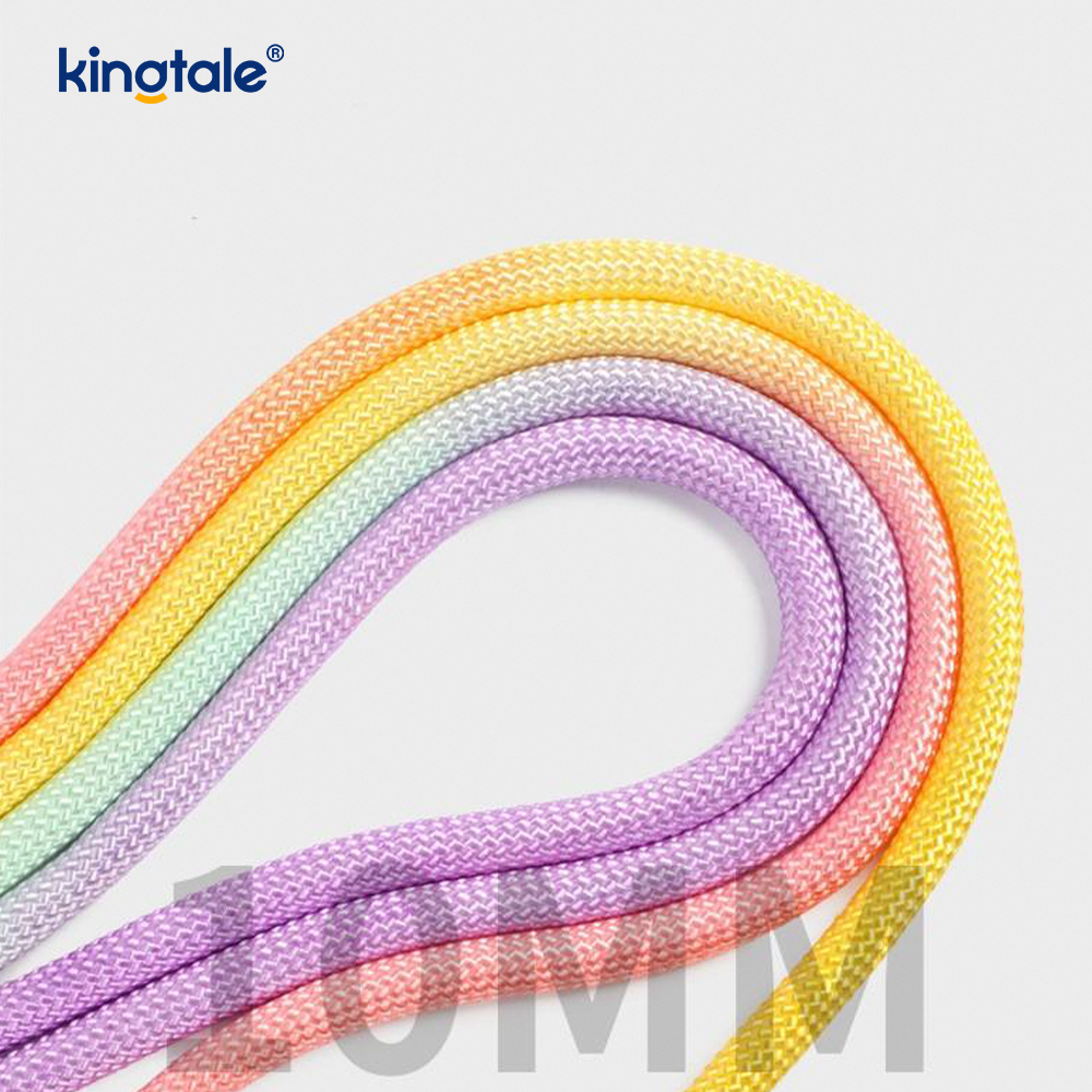 Guinzaglio colorato per cani con doppia impugnatura in nylon regolabile resistente senza trazione