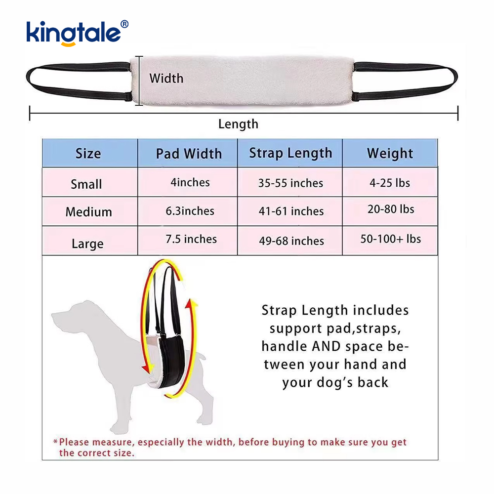 Imbracatura di sollevamento per cani solida e sostenibile con imbracatura per cani portatile personalizzata per animali domestici