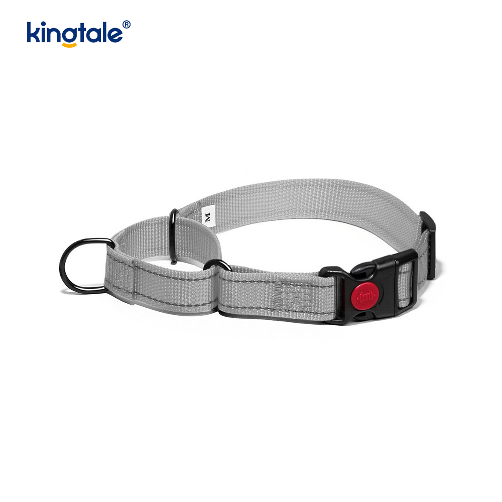 Collare per cani martingala in nylon regolabile riflettente a sgancio rapido e senza tiraggio