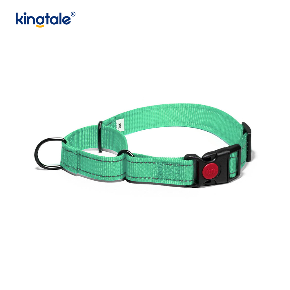 Collare per cani martingala in nylon regolabile riflettente a sgancio rapido e senza tiraggio