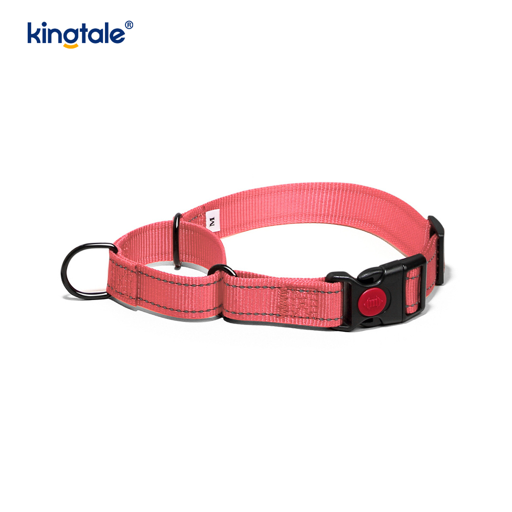 Collare per cani martingala in nylon regolabile riflettente a sgancio rapido e senza tiraggio