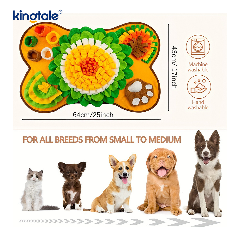 Tappetino da fiuto per animali domestici per cani Puzzle interattivo con mangime