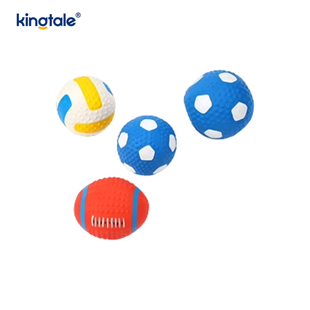 Giocattoli per animali cigolanti in reticolo (calcio, calcio, pallavolo)
