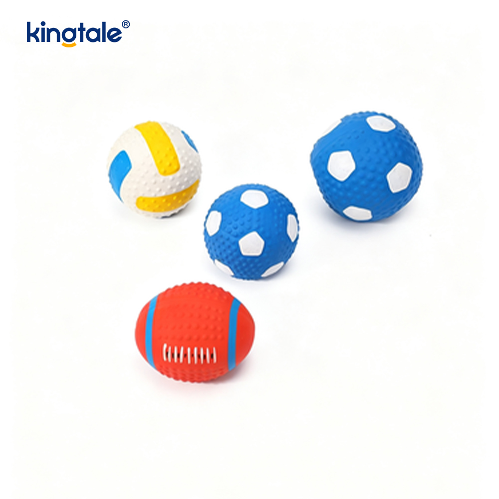 Giocattoli per animali cigolanti in reticolo (calcio, calcio, pallavolo)